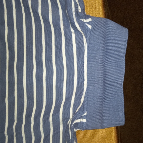 Polo by Ralph Lauren blue striped collared t-shirt - Picture 4 of 6